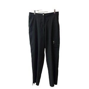 Garfield & Marks Pants Womens Petite M Black Quick Dry Athletic Long Straight